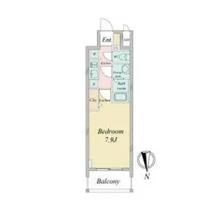 プレサンス広小路通パルス【4階】の間取り