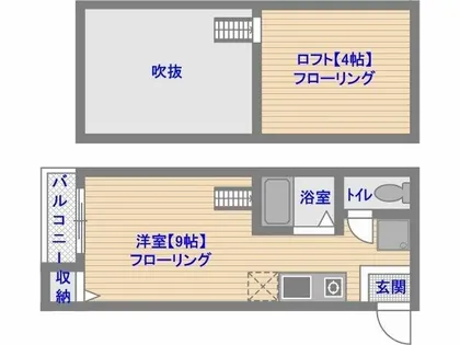 カサブランカ【2階】の間取り
