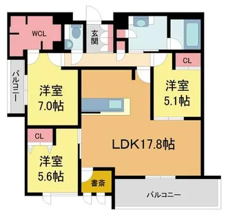 Shamaison Ecracie大屋町【403号室】の間取り