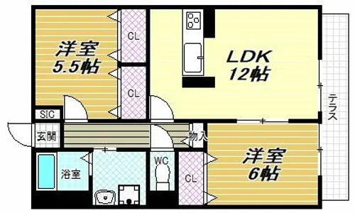 アネックスT【2階】の間取り