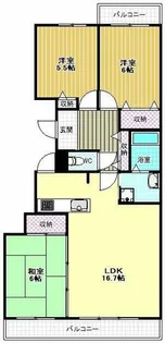 リベラス21【6-107号室】の間取り