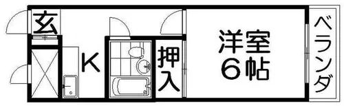 第二広秀ハイツ【3階】の間取り