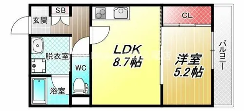 EIJU八尾本町【1階】の間取り