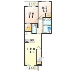 La Casa Siesta【3階】の間取り