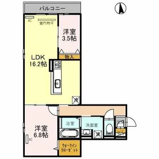 Clashist墨江【3階】の間取り