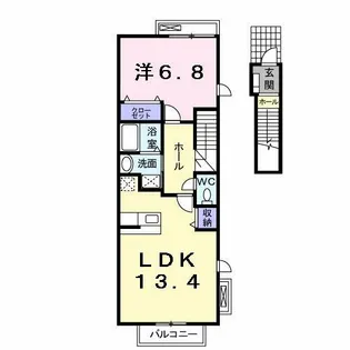 グリュック ハオス【2階】の間取り