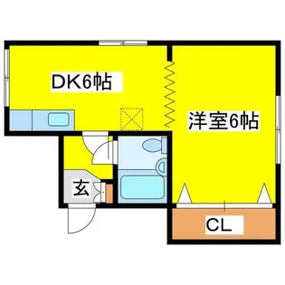 レジデンスコスモ【102号室】の間取り
