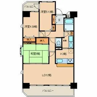 ロジェ千種【13階】の間取り