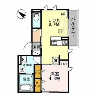 アトール恵比須【2階】の間取り
