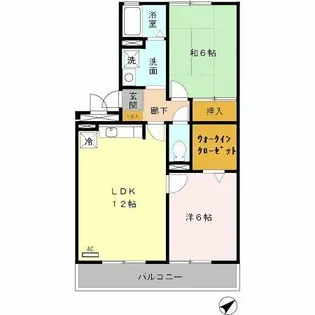 ウエストハイツ【3階】の間取り