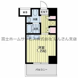ルネ日本橋アネーロ【7階】の間取り
