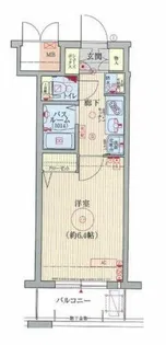 エステムコート梅田・天神橋リバーフロント【12階】の間取り