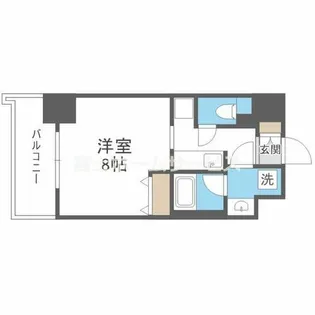 グランディール大今里【5階】の間取り