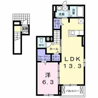 カルムメゾン【2階】の間取り
