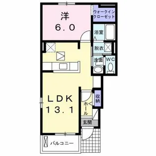ベル アンジュA【1階】の間取り
