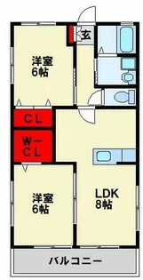 プランドール清田【1階】の間取り