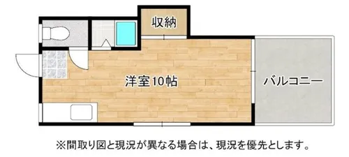 シティベール竹末【107号室】の間取り