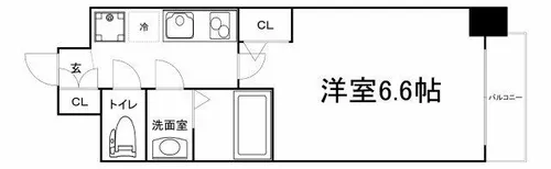 SERENiTE谷四【5階】の間取り