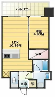 プレジオ天神橋ASIAN【6階】の間取り