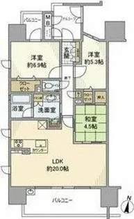 エルグランデ刈谷大手町【401号室】の間取り
