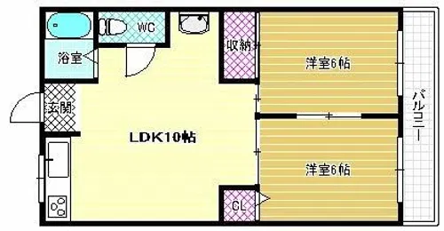 グリーンハイム【2階】の間取り