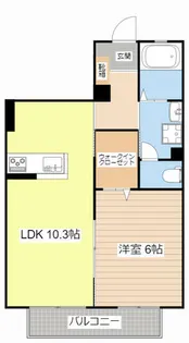 エルメゾン栗東【1階】の間取り