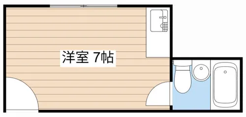 ハイツ黒津【205号室】の間取り
