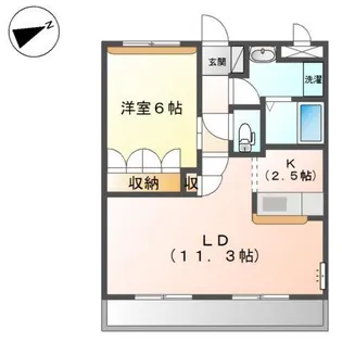 Mickey Garden 壱番館 (ミッキーガーデン)【2階】の間取り
