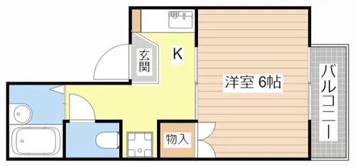 第2朝倉ハイツ【205号室】の間取り