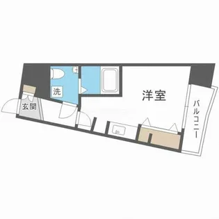 AFFLUENCE難波【10階】の間取り