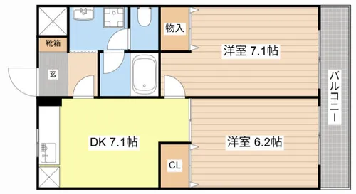 エンゼルプラザ大石【301号室】の間取り