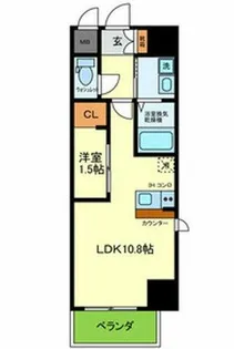 ONLYONE布施【202号室】の間取り