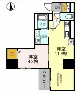 GranPino内淡路【2階】の間取り