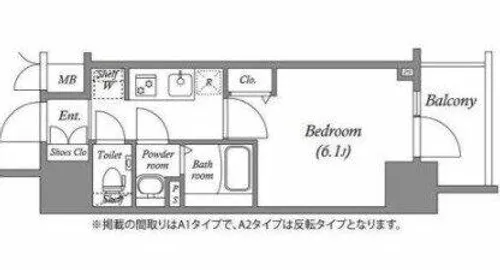 アドバンス大阪ストーリア【9階】の間取り