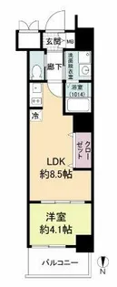 Live Flat桜宮【6階】の間取り