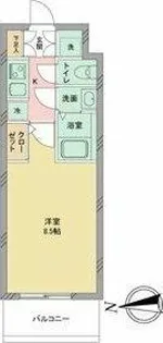 S-RESIDENCE志賀本通【4階】の間取り