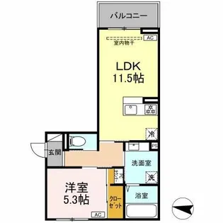 アンシャンテ知立【3階】の間取り