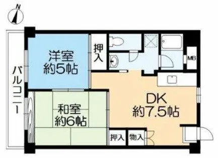 山本興産ビル【8階】の間取り