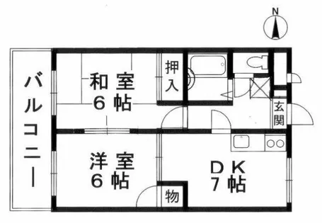 ブランコート烏丸【4階】の間取り