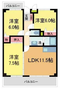 ラポール平松【103号室】の間取り