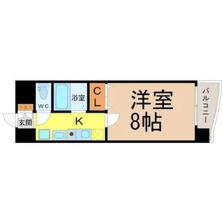 ヒルズ新栄【7階】の間取り