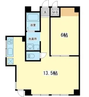 五反ビル【2階】の間取り