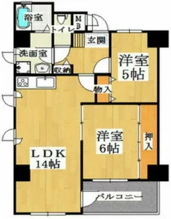ロベリア弐番館【9階】の間取り