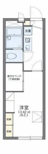 レオパレスデ・ジーマ湊【206号室】の間取り