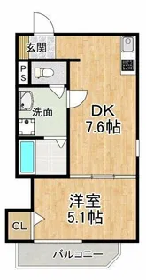 F+style堺・堀上町1号館【3階】の間取り