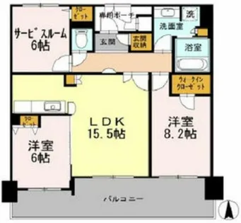 フェニックス日本橋高津【12階】の間取り