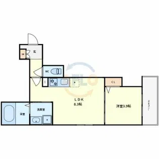 F asecia copper【3階】の間取り
