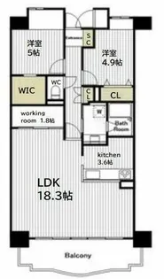 インプルーブ天満大手通【11階】の間取り