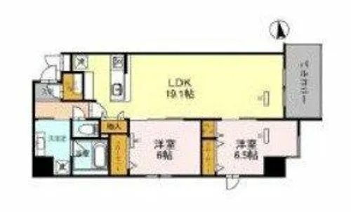 リアライズ天満橋【3階】の間取り