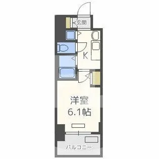 プレサンス梅田北デイズ【7階】の間取り
